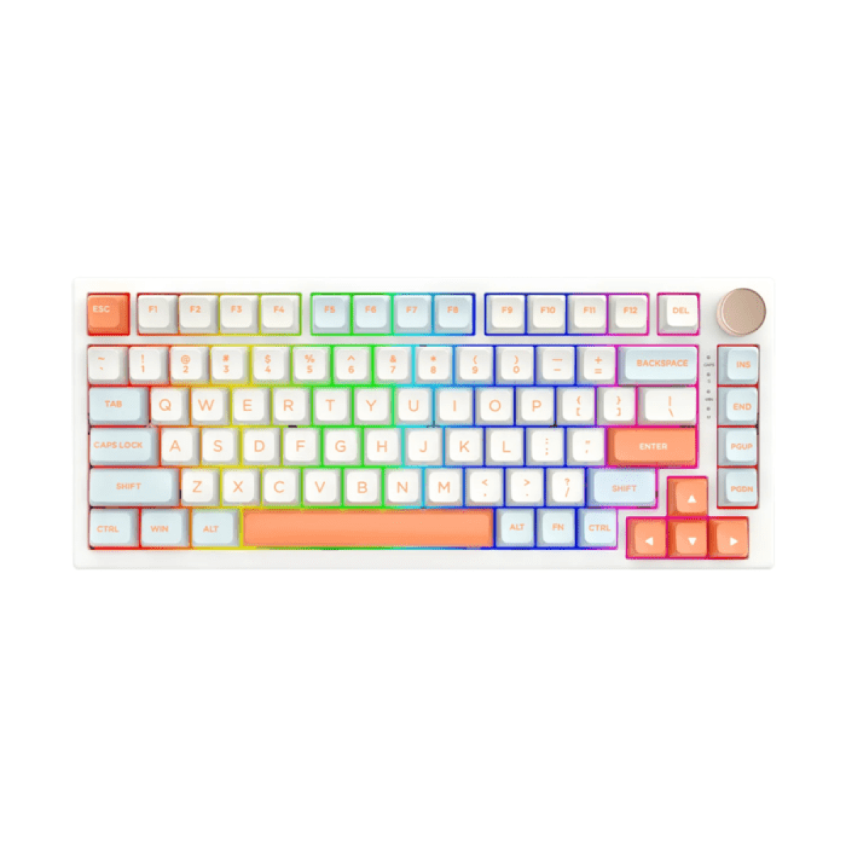 Bàn phím VGN N75 Pro Jelly Orange | Không dây - 75% - RGB