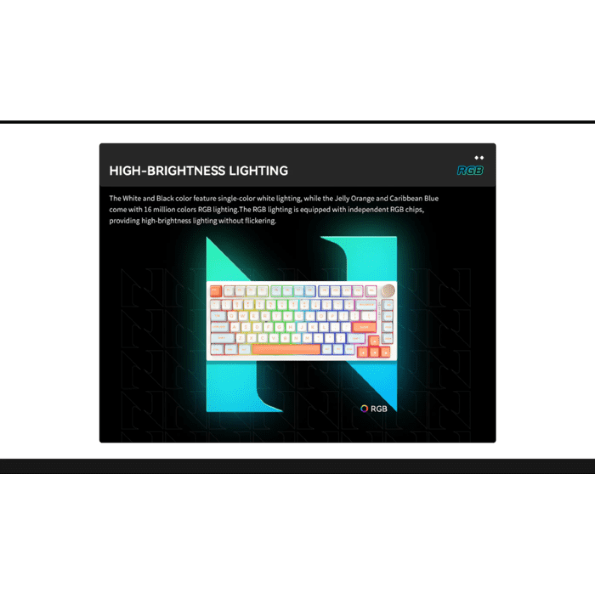 Bàn phím VGN N75 Pro Jelly Orange | Không dây - 75% - RGB