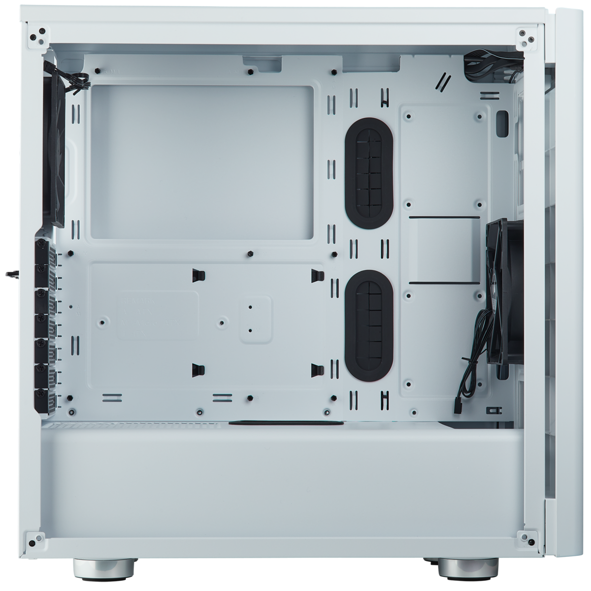 CORSAIR 275R TEMPERED GLASS WHITE