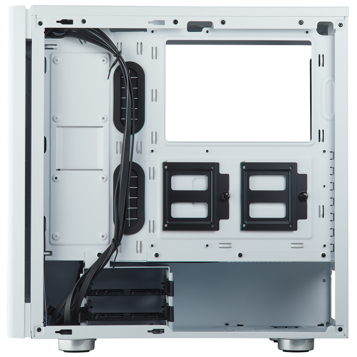 CORSAIR 275R TEMPERED GLASS WHITE