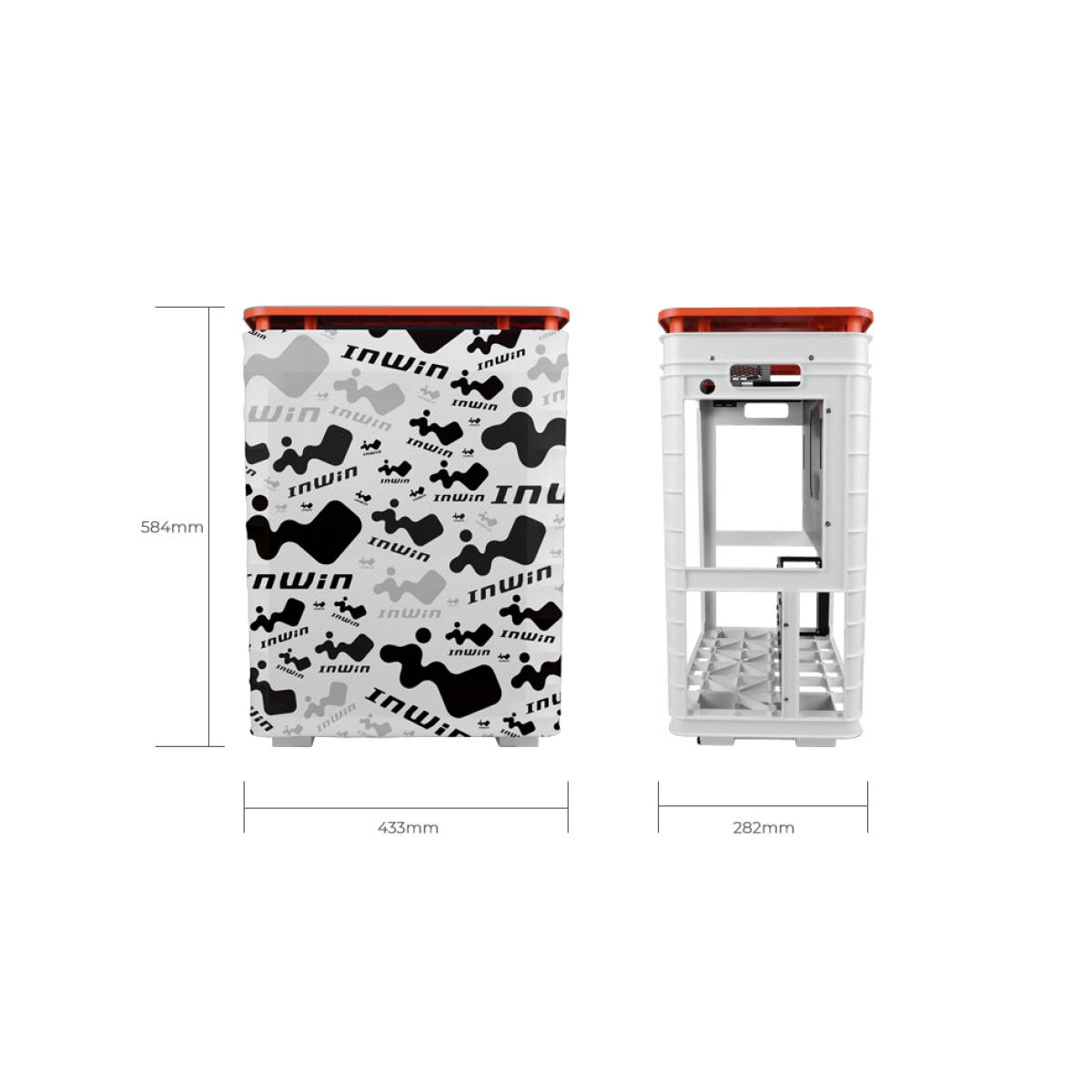 Inwin Alice Grey - Orange Plastic Top / Cover